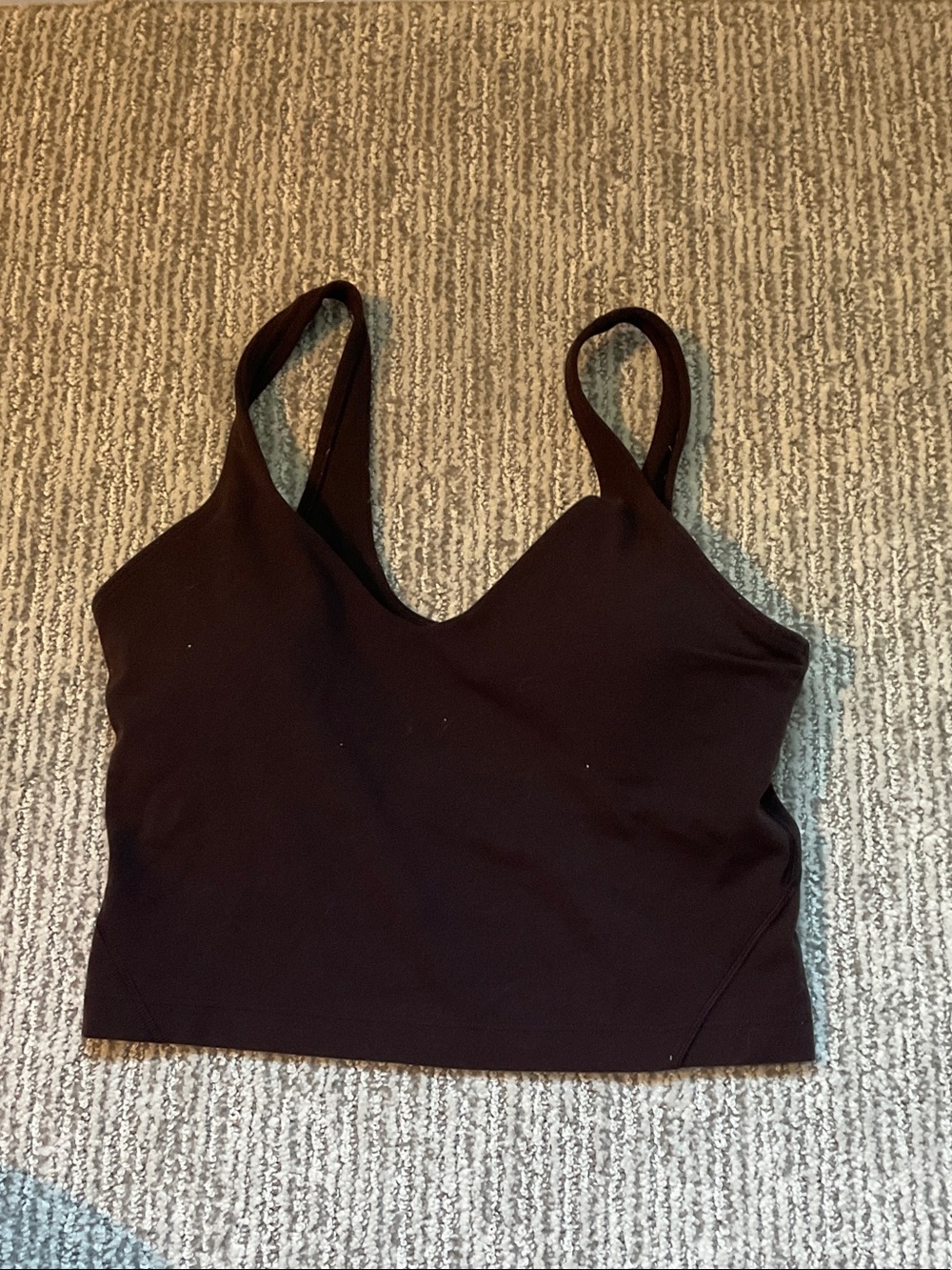 brown align tank top